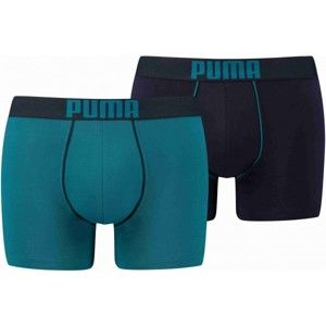 Puma REBEL PLACED PRINT BOXER 2P zelená XL - Pánske boxerky