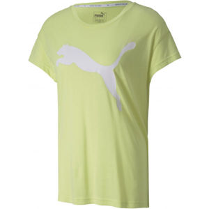 Puma ACTIVE LOGO TEE Dámske športové tričko, svetlo zelená, veľkosť XS