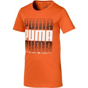 Puma ACTIVE SPORTS TEE B oranžová 164 - Chlapčenské športové tričko