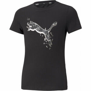 Puma ALPHA TEE G Dievčenské tričko, ružová, veľkosť 164