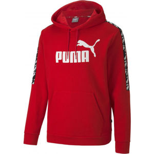 Puma APLIFIED HOODED TL červená S - Pánska športová mikina