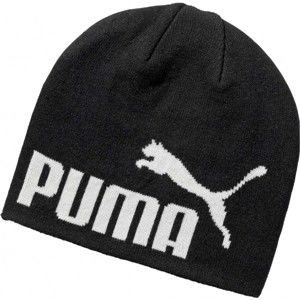 Puma ESS BIG CAT NO 1. LOGO BEANIE vínová UNI - Štýlová dámska zimná čiapka