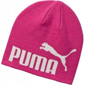 Puma ESS BIG CAT NO 1. LOGO BEANIE ružová UNI - Detská štýlová čiapka