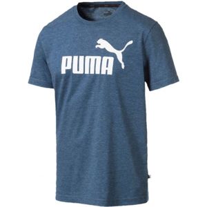 Puma ESS + HEATHER TEE tmavo modrá M - Pánske tričko