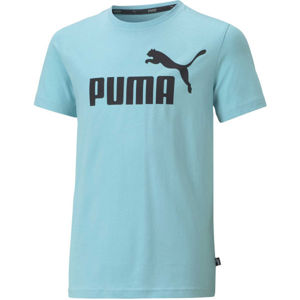 Puma ESS LOGO TEE B Chlapčenské tričko, svetlomodrá,čierna, veľkosť