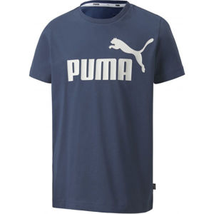 Puma ESS LOGO TEE B modrá 164 - Chlapčenské tričko