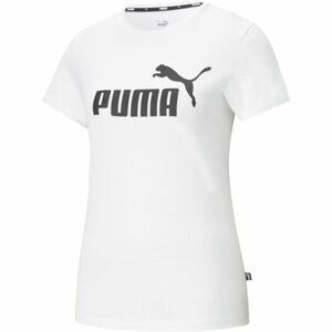 Puma ESS LOGO TEE Dámske tričko, biela, veľkosť M