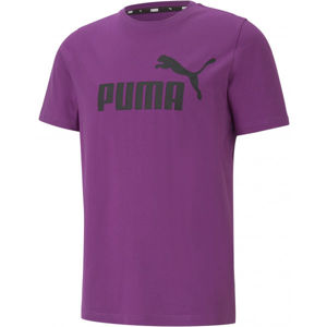 Puma ESS LOGO TEE YEL Pánske tričko, fialová,čierna, veľkosť