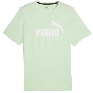 Puma ESS LOGO TEE YEL Pánske tričko, svetlo zelená, veľkosť