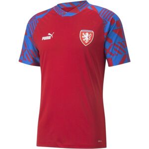 Puma FACR PREMATCH JERSEY Pánske futbalové tričko, červená, veľkosť L