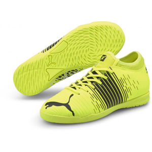 Puma FUTURE Z 4.1 IT JR Detská halová obuv, žltá,čierna, veľkosť 38