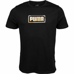 Puma GRAPHIC METALLIC TEE čierna L - Pánske tričko