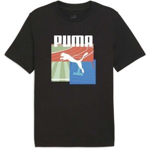Puma GRAPHIC SUMMER SPORTS TEE Pánske tričko, biela, veľkosť