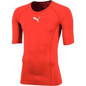 Puma LIGA BASELAYER TEE SS Pánske funkčné tričko, červená, veľkosť L