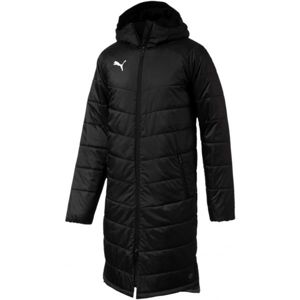 Puma LIGA SIDELINE BENCH JKT LONG čierna XL - Pánsky športový kabát