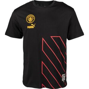 Puma MCFC FTBLCULTURE TEE Pánske tričko, čierna, veľkosť XXL