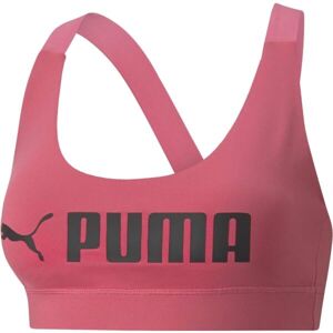 Puma MID IMPACT PUMA FIT BRA Dámska podprsenka, ružová, veľkosť XL
