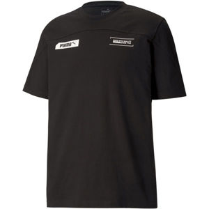Puma NU-TILITY TEE Pánske športové tričko, čierna,biela, veľkosť