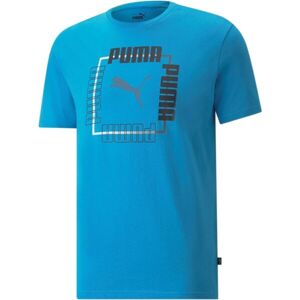 Puma BOX TEE Pánske tričko, modrá, veľkosť XL