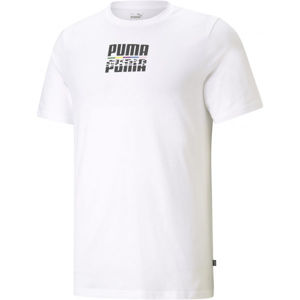 Puma CORE INTERNATINAL TEE Pánske tričko, biela, veľkosť S