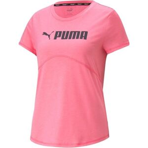 Puma FIT HEATHER TEE Dámske tričko, ružová, veľkosť M