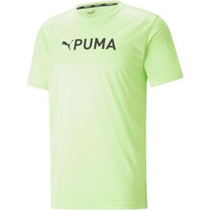 Puma FIT LOGO TEE - CF GRAPHIC Pánske športové tričko, žltá, veľkosť XL