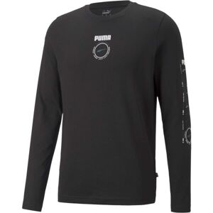 Puma RAD/CAL LONG SLEEVE GRAPHIC TEE Pánske tričko, čierna, veľkosť XL