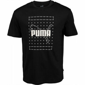 Puma REFLECTIVE GRAPHIC TEE Pánske tričko, čierna, veľkosť L