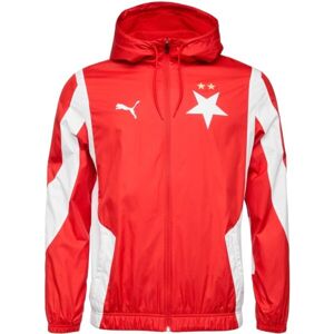 Puma SKS PREMATCH JACKET Pánska futbalová bunda, červená, veľkosť S
