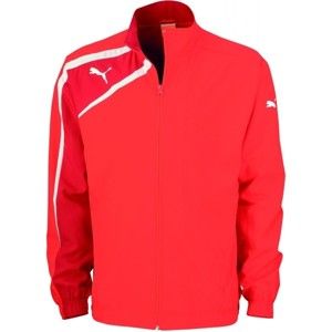 Puma SPIRIT WOvoN JACKET JR červená 128 - Detská športová bunda