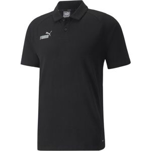 Puma TEAMFINAL CASUALS POLO Pánske tričko, čierna, veľkosť L