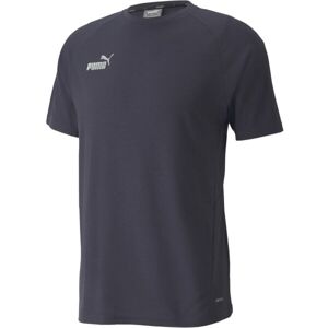 Puma TEAMFINAL CASUALS TEE Futbalové tričko, tmavo modrá, veľkosť XXL