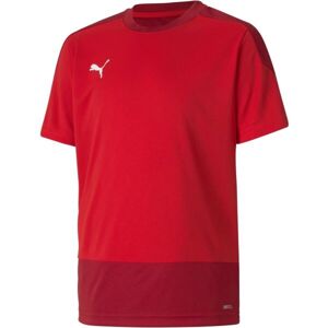Puma TEAMGOAL 23 TRAINING JERSEY JR Chlapčenské futbalové tričko, červená, veľkosť 152