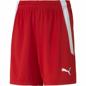 Puma TEAMLIGA SHORTS JR Juniorské šortky, červená, veľkosť 152