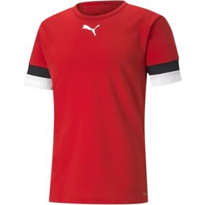 Puma teamRISE Chlapčenské futbalové tričko, červená, veľkosť L