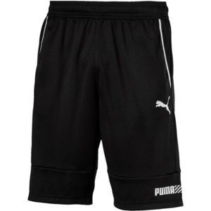 Puma TEC SPORTS INTERLOCK SHORT Pánske šortky, čierna,biela,sivá, veľkosť