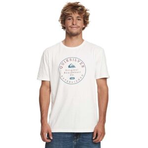 Quiksilver CIRCLE TRIM Pánske tričko, biela, veľkosť XL