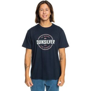 Quiksilver CIRCLE UP Pánske tričko, tmavo modrá, veľkosť M