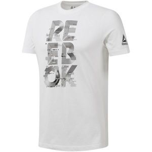 Reebok GS FUTURISM REEBOK CREW Pánske tričko, biela, veľkosť