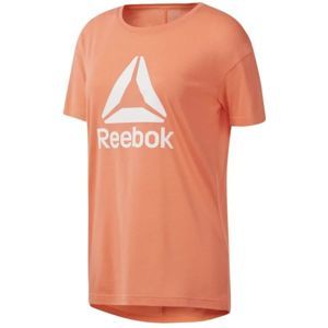 Reebok WORKOUT READY 2.0 BIG LOGO TEE oranžová M - Dámske tričko