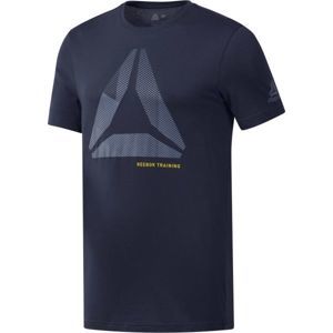 Reebok SHIFT BLUR TEE modrá 2XL - Pánske tričko