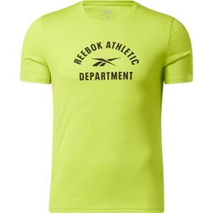 Reebok TRAINING ESSENTIAL GRAPHIC TEE REEBOK READ Dámske tričko, žltá, veľkosť XL