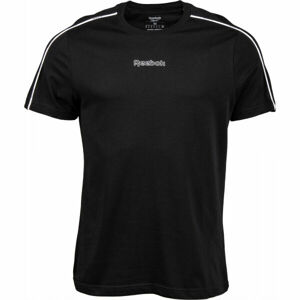 Reebok TRAINING ESSENTIALS PIPING TEE Pánske športové tričko, čierna, veľkosť XXL