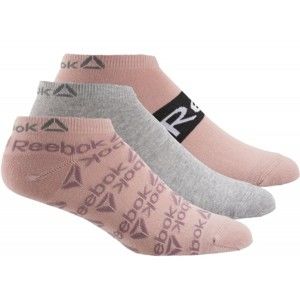 Reebok W FOUND GRPH SOCK 3P ružová 40-42 - Dámske športové ponožky