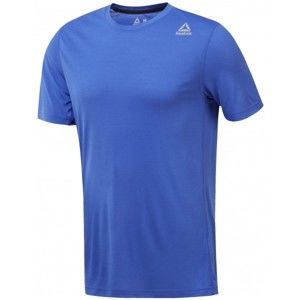 Reebok WORKOUT READY SUPREMIUM TEE modrá XL - Pánske športové tričko