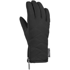 Reusch LOREDANA TOUCH-TEC Dámske lyžiarske rukavice, čierna, veľkosť 6.5