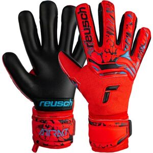 Reusch ATTRAKT GRIP EVOLUTION FINGER SUPPORT Futbalové brankárske rukavice, červená, veľkosť 11