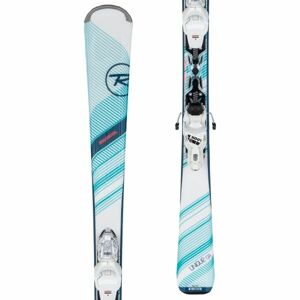 Rossignol UNIQUE CA + XPRESS 10 Dámske zjazdové lyže, svetlomodrá, veľkosť