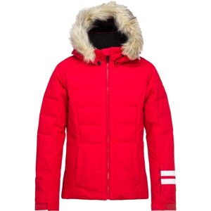 Rossignol POLY DOWN JKT Dievčenská lyžiarska bunda, červená, veľkosť 10
