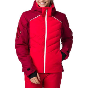 Rossignol W COURBE JKT Dámska lyžiarska bunda, červená, veľkosť XL